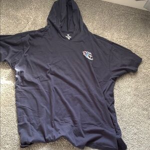 NFL TN Titan knit short sleeve hoodie men’s 3xl
